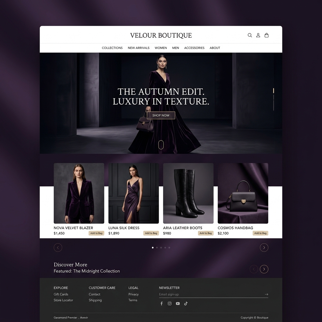 Velour Boutique Mockup